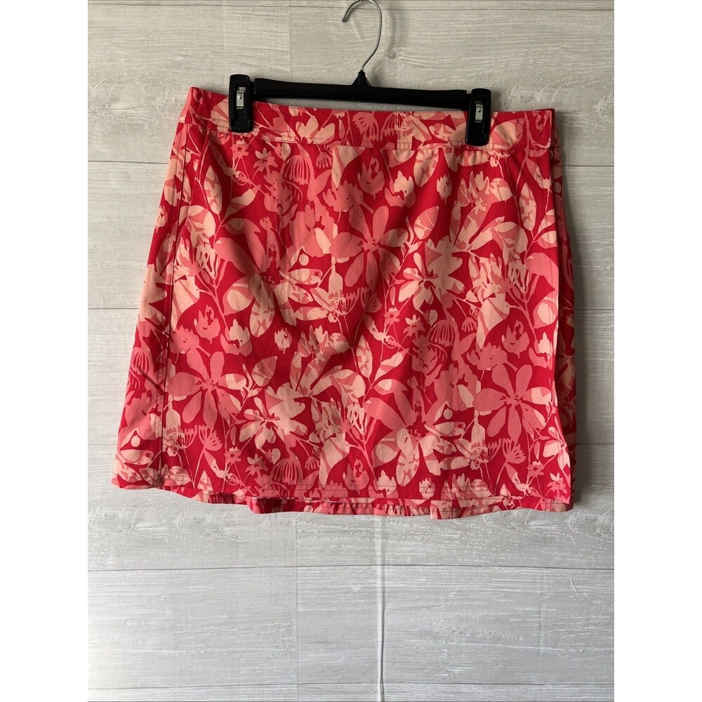 Rip Skirt Hawaii Camo Floral Print Wrap Skirt Size Large Side Pockets